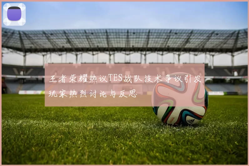 王者荣耀热议TES战队技术争议引发玩家热烈讨论与反思